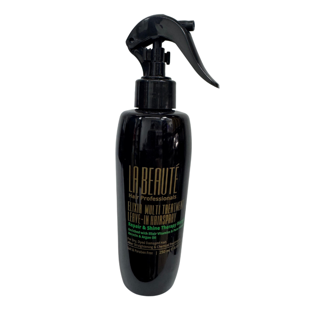 ספריי ללא שטיפה לשיקום וברק La Beauté Elixir Multi Treatment Leave-In Hairspray