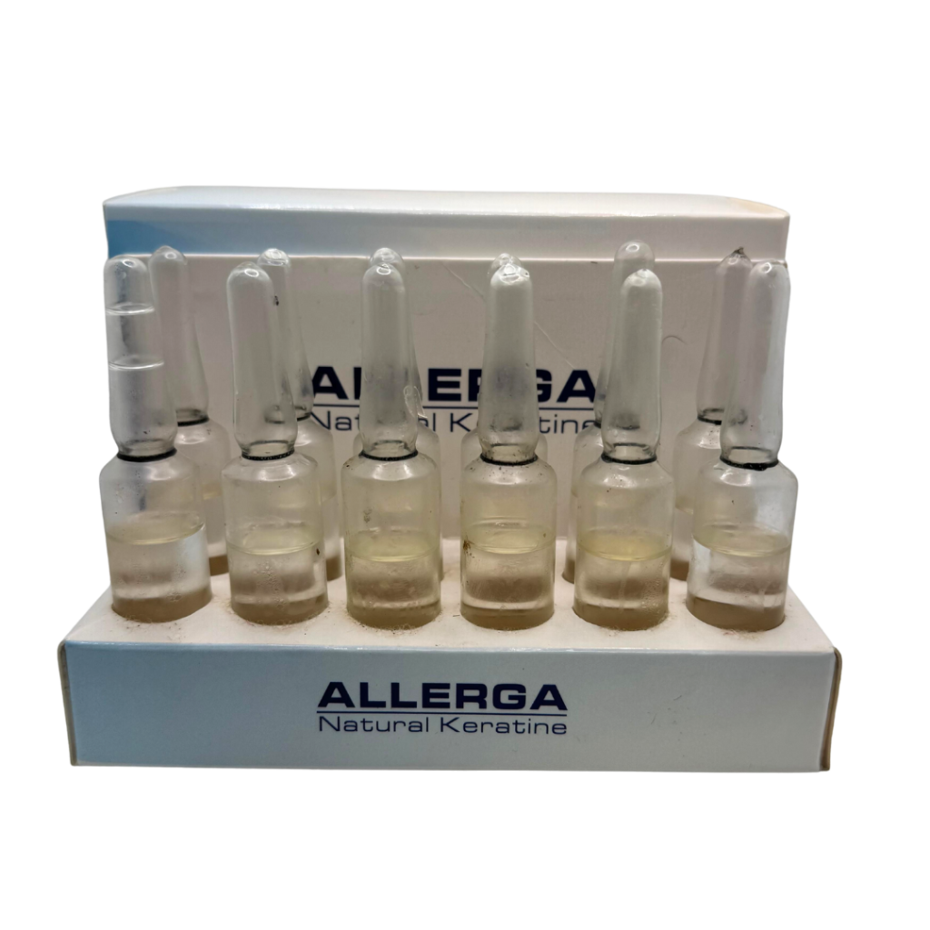 אמפולות אלרגה קרטין טבעי לשיקום והגנה – Allerga Natural Keratine Ampoules