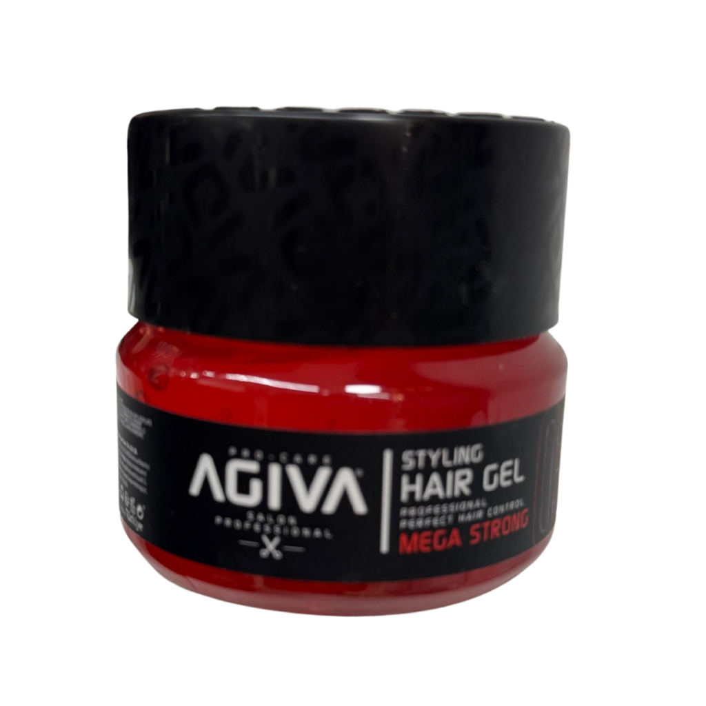 ג'ל אגיבה אדום לעיצוב חזק במיוחד – Agiva Styling Hair Gel Mega Strong 01